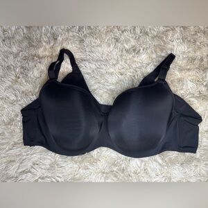 Sleek Black Full Coverage Bra